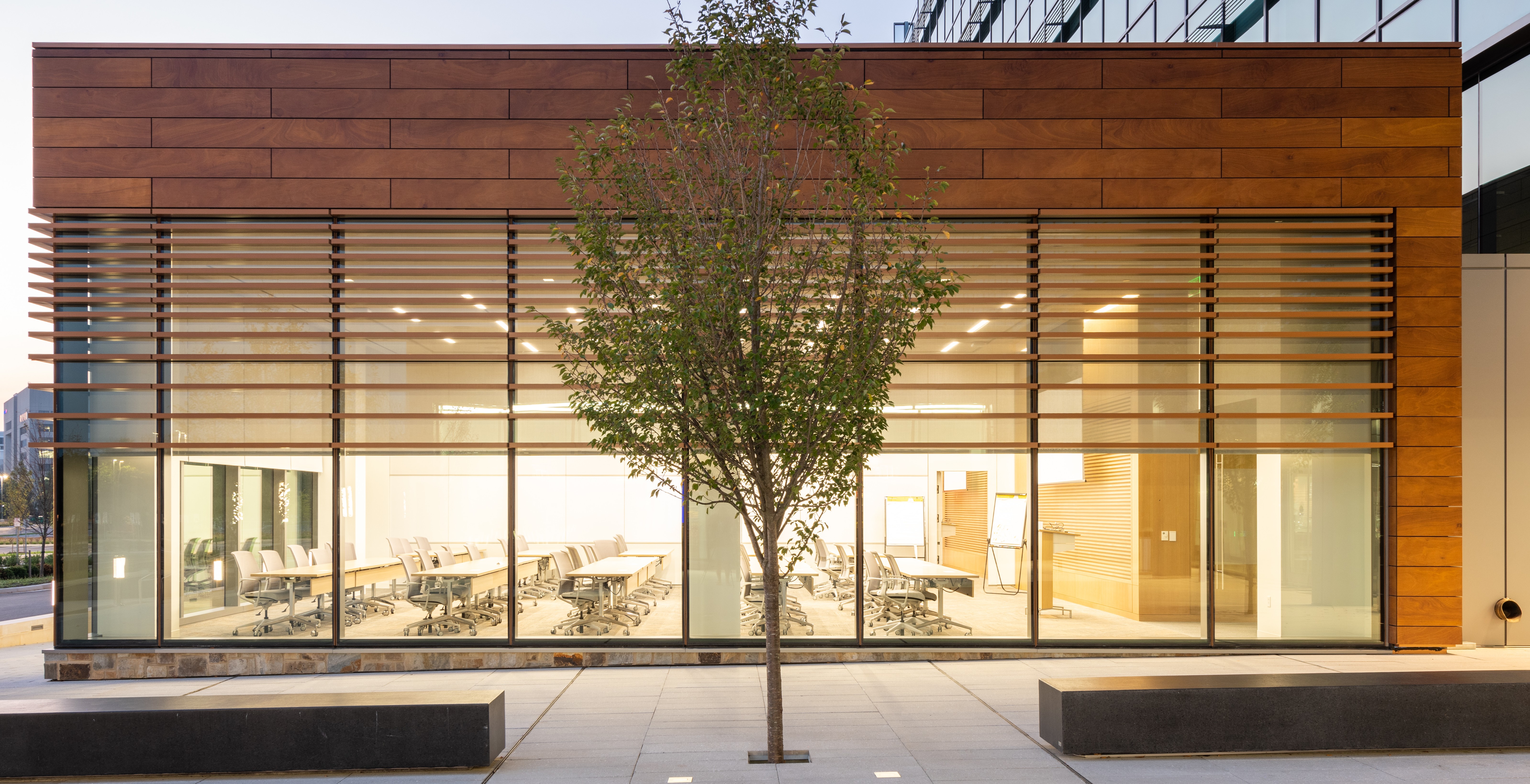 Parklex concealed fastened High-pressure laminate panels for industrial project